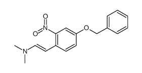 (E)-5-(Benzyloxy)-2-[2-(dimethylamino)vinyl]nitrobenzene 结构式