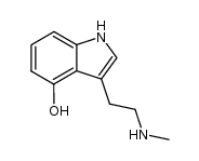 3-[2-(甲基氨基)乙基]-1H-吲哚-4-醇 结构式