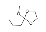2-甲氧基-2-丙基-1,3-二氧戊环 结构式