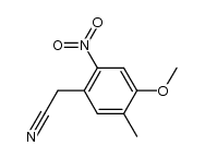 4-甲氧基-5-甲基-2-硝基苯乙腈 结构式