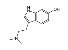 3-(2-(二甲基氨基)乙基)-1H-吲哚-6-醇 结构式