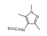 4-异硫氰酸根-1,3,5-三甲基-1H-吡唑 结构式