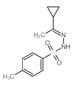N-(1-cyclopropylethylideneamino)-4-methyl-benzenesulfonamide 结构式