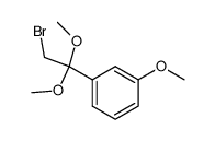 1-(2-溴-1,1-二甲氧基乙基)-3-甲氧基苯 结构式