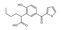 2-羟基-5-(2-噻吩羰基)-α-丁基苯乙酸 结构式