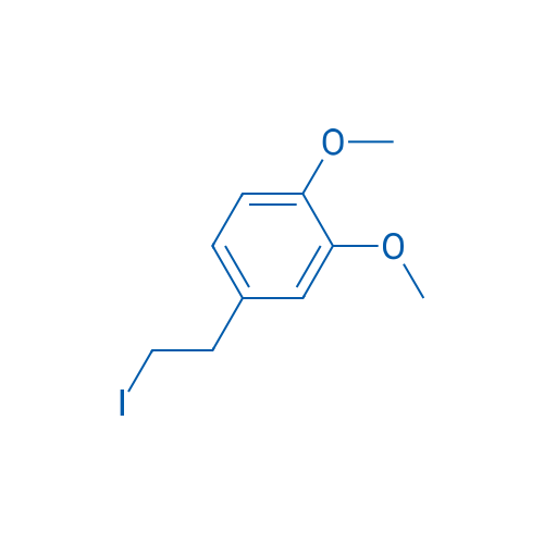 4-(2-碘乙基)-1,2-二甲氧基苯 结构式