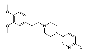 Pyridazine, 3-chloro-6-[4-[2-(3,4-dimethoxyphenyl)ethyl]-1-piperazinyl]- 结构式
