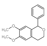 3,4-二氢-6,7-二甲氧基-1-苯基-1H-2-苯并吡喃 结构式
