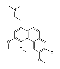 1-菲乙胺,3,4,6,7-四甲氧基-N,N-二甲基- 结构式