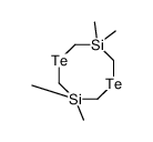 3,3,7,7-四甲基-1,5-二碲杂-3,7-二硅杂环辛烷 结构式
