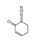 2-Cyclohexen-1-one, 6-diazo- 结构式