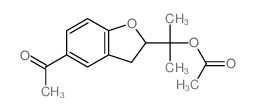 Ethanone, 1-[2-[1-(acetyloxy)-1-methylethyl]-2,3-dihydro-5-benzofuranyl]- 结构式