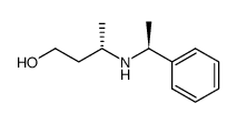 (3S)-3-[[(1S)-1-苯基乙基]氨基]-1-丁醇 结构式