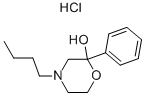 4-丁基-2-苯基-2-吗啉醇盐酸盐 结构式