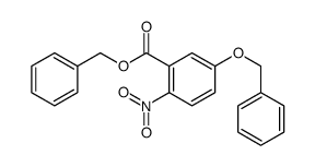 2-硝基-5-(苯基甲氧基)苯甲酸苄酯 结构式