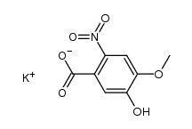 5-羟基-4-甲氧基-2-硝基苯甲酸钾 结构式