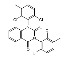 2,4(1H,3H)-Quinazolinedione, 1,3-bis(2,6-dichloro-3-methylphenyl)- 结构式
