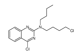 2-Quinazolinamine, N-butyl-4-chloro-N-(4-chlorobutyl)- 结构式
