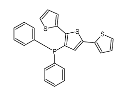 Phosphine, diphenyl[2,2':5',2''-terthiophen]-3'-yl- (9CI) 结构式