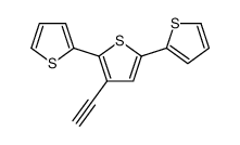 3'-乙炔基-2,2':5',2''-三联噻吩 结构式