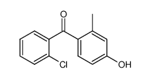 (2-Chlorophenyl)(4-hydroxy-2-methylphenyl)methanone 结构式
