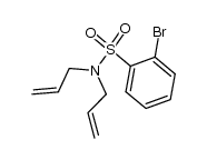 2-溴-N,N-二-2-丙烯-1-基苯磺酰胺 结构式