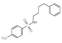 4-甲基-N-(4-苯基丁基)苯磺酰胺 结构式
