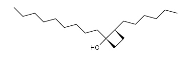 顺-2-己基-1-壬基环丁醇 结构式