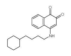 1,2-Naphthalenedione,4-[(4-cyclohexylbutyl)amino]- 结构式