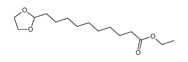 1,3-Dioxolane-2-decanoic acid, ethyl ester 结构式