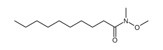 N-甲氧基-N-甲基癸酰胺 结构式