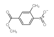 3-甲基-4-硝基苯甲酸甲酯 结构式