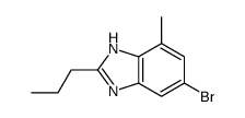 5-溴-7-甲基-2-丙基-1H-苯并咪唑 结构式