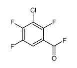 3-氯-2,4,5-三氟苯甲酰氟 结构式