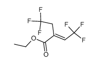 4,4,4-三氟-2-(2,2,2-三氟乙基)-2-丁烯酸乙酯 结构式