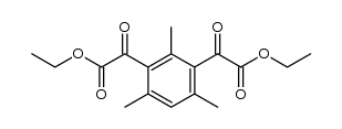 2,4,6-三甲基-α1,α3-二氧代-1,3-苯二乙酸二乙酯 结构式