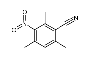 2,4,6-三甲基-3-硝基苯甲腈 结构式