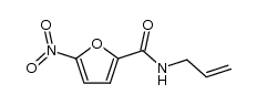 5-硝基-N-丙-2-烯基-2-呋喃甲酰胺 结构式