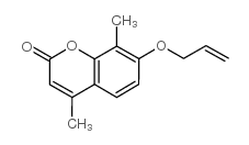 7-烯丙氧基-4,8-二甲基-色烯-2-酮 结构式