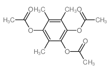 1,2,4-苯三酚-3,5,6-三甲基-1,2,4-三乙酸酯 结构式