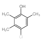 4-氯-2,3,6-三甲基苯酚 结构式