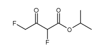 2,4-二氟-3-氧代丁酸异丙酯 结构式