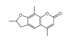 2,3-二氢-2,5,9-三甲基-7H-呋喃并[3,2-g][1]苯并吡喃-7-酮 结构式