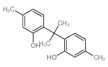 2,2'-(1-甲基亚乙基)双(5-甲基苯酚) 结构式