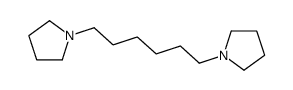 Pyrrolidine, 1,1'-(1,6-hexanediyl)bis- 结构式