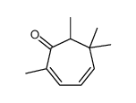 2,6,6,7-四甲基-2,4-环庚二烯-1-酮 结构式