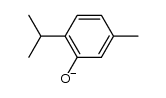 5-甲基-2-(1-甲基乙基)苯酚根(1-) 结构式
