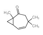 1,4,4-三甲基双环[5.1.0]辛-5-烯-2-酮 结构式