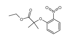 2-甲基-2-(2-硝基苯氧基)丙酸乙酯 结构式