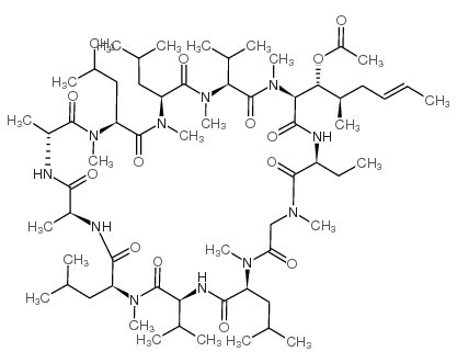 乙酰环孢菌素A 结构式